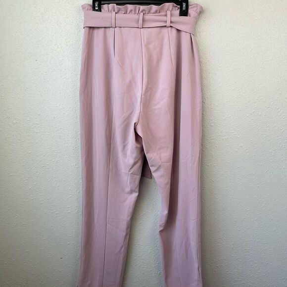 DO+BE Pastel Pink Slack Pants Size L EUC - Picture 2 of 5